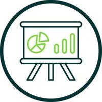Whiteboard Line Circle Icon Design vector