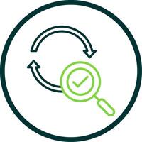 Refresh Line Circle Icon Design vector