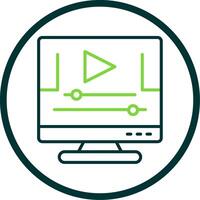 Animation Line Circle Icon Design vector