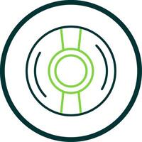 Cd Line Circle Icon Design vector