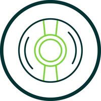 Cd Line Circle Icon Design vector