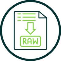 Raw Line Circle Icon Design vector
