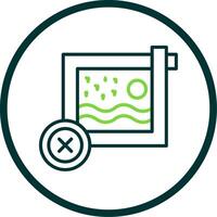 Delete Line Circle Icon Design vector
