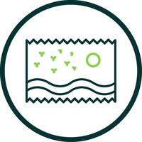 Photo Line Circle Icon Design vector