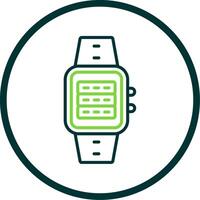 Server Line Circle Icon Design vector