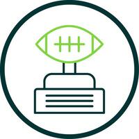 Football Line Circle Icon Design vector