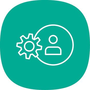 Skills Line Curve Icon Design vector