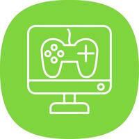 Game Development Line Curve Icon Design vector