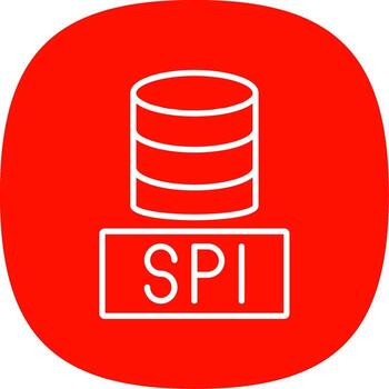 sql bases de datos línea curva icono diseño vector