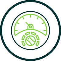 Gauge Line Circle Icon Design vector