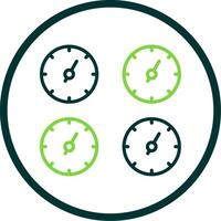 Dial Line Circle Icon Design vector