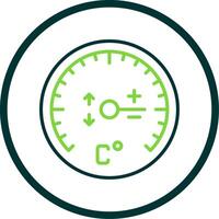 Gauge Line Circle Icon Design vector