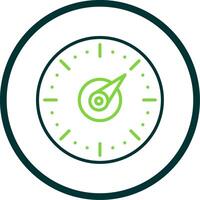 Timer Line Circle Icon Design vector