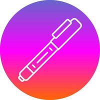 Pen Line Gradient Circle Icon vector