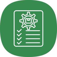 Inventory Management Line Curve Icon Design vector