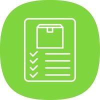 Inventory Line Curve Icon Design vector