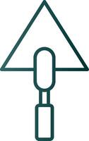 Trowel Line Gradient Icon vector