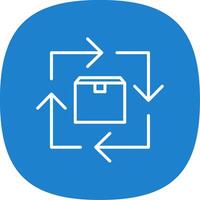 Commodity Turnover Line Curve Icon Design vector