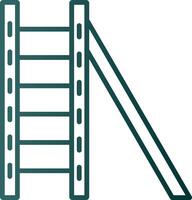 Ladder Line Gradient Icon vector