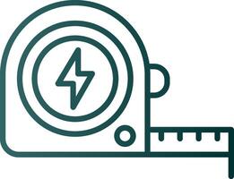 Measure Tap Line Gradient Icon vector