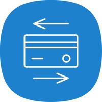Payment Method Line Curve Icon Design vector