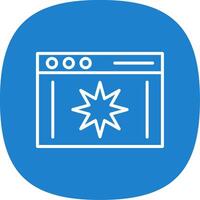 Page Quality Line Curve Icon Design vector