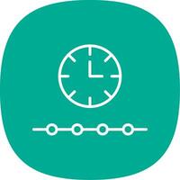 Free Time Line Curve Icon Design vector