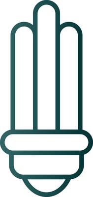 Bulb Line Gradient Icon