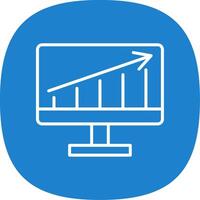 Traffic Analytic Line Curve Icon Design vector