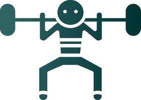 Workout Glyph Gradient Icon vector