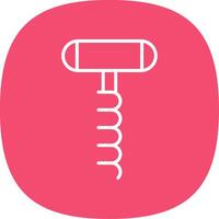 Corkscrew Line Curve Icon Design vector