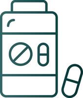 Medicine Line Gradient Icon vector