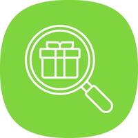 Search Line Curve Icon Design vector