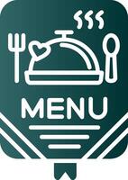 Menu Glyph Gradient Icon vector