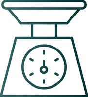 Weighing Machine Line Gradient Icon vector