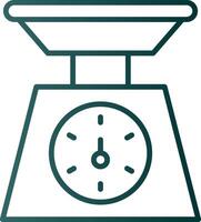 Weighing Machine Line Gradient Icon vector