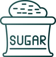 Sugar Line Gradient Icon vector