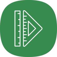 Ruler Line Curve Icon Design vector