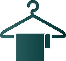 Clothes Hanger Glyph Gradient Icon vector