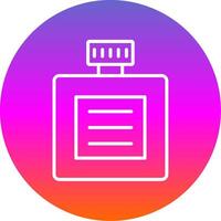 After Shave Line Gradient Circle Icon vector