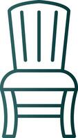 Armchair Line Gradient Icon vector