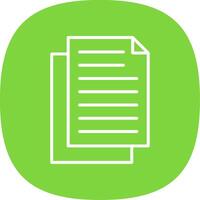Document Line Curve Icon Design vector