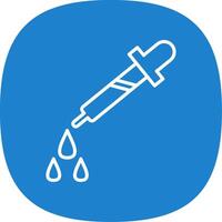 Dropper Line Curve Icon Design vector