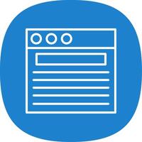 Web Line Curve Icon Design vector