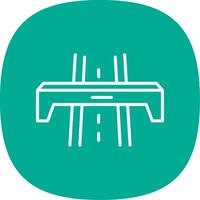 Motorway Line Curve Icon Design vector
