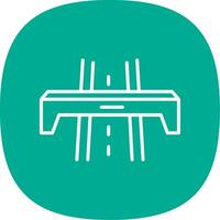 Motorway Line Curve Icon Design vector