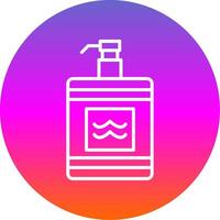 After Shave Line Gradient Circle Icon vector