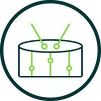 Snare Line Circle Icon Design vector