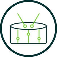 Snare Line Circle Icon Design vector