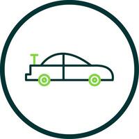 Car Line Circle Icon Design vector